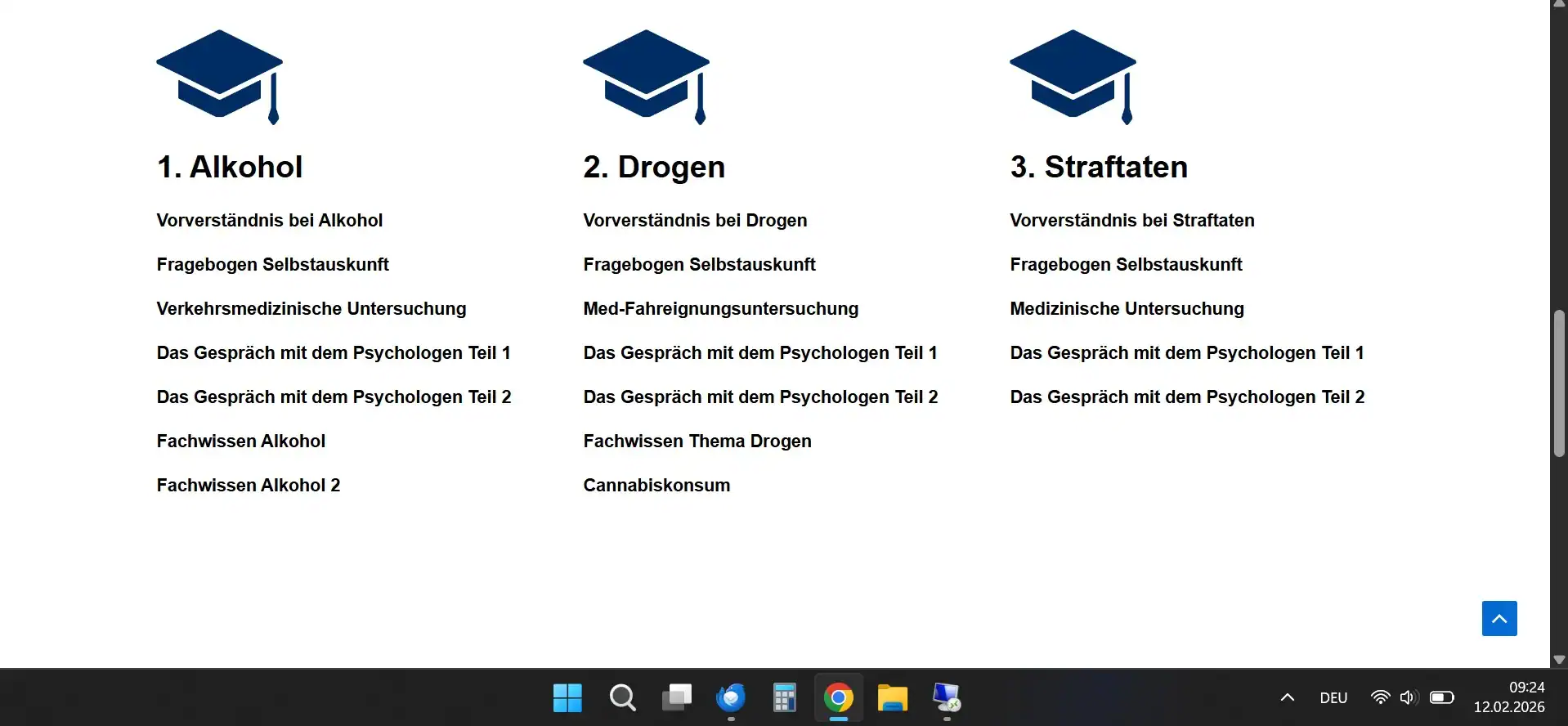 vpu test psychologen Fragen